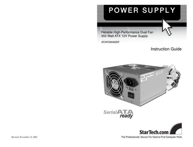 StarTech.com ATXPOW450DF Instruction guide