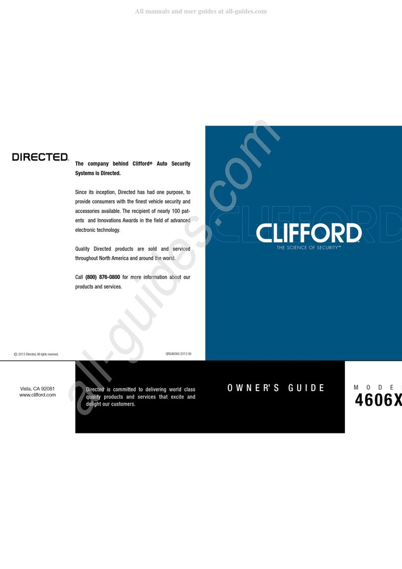 Directed Clifford 4606X User manual
