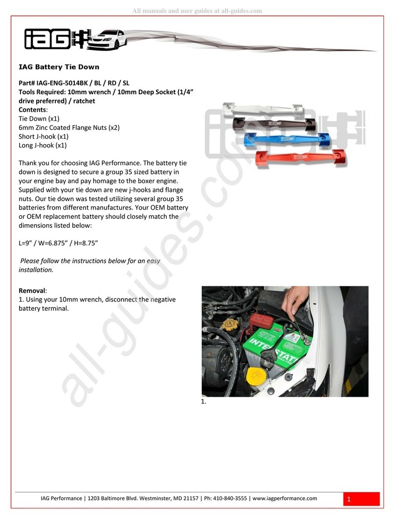 IAG Performance IAG-ENG-5014BK manual