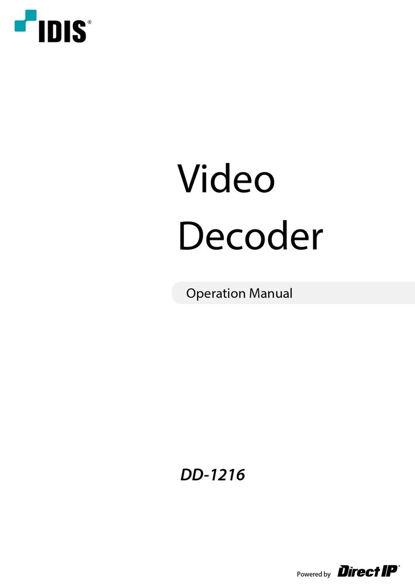 Direct IP Idis DD-1216 Operation manual