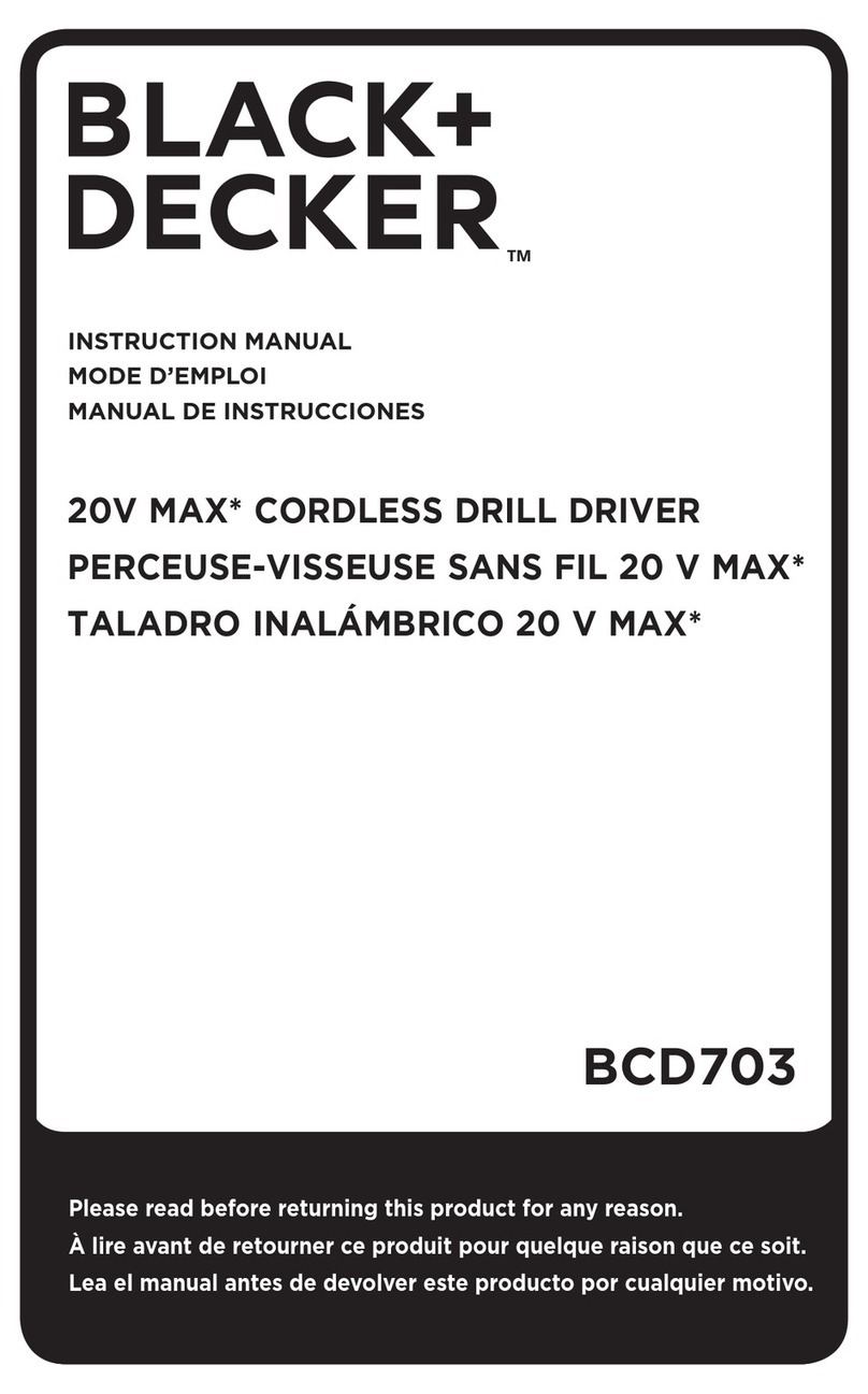 Black & Decker BCD703 User manual