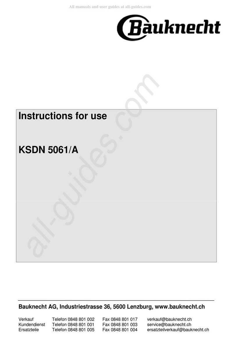 Bauknecht KSDN 5061/A/1 User manual Bauknecht KSDN 5061/A/1 User manual