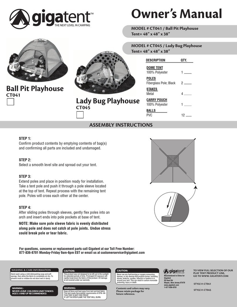 GigaTent CT041 User manual