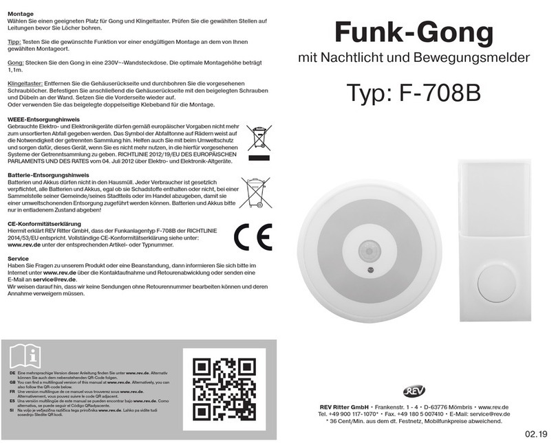 REV Funk-Gong F-708B User manual