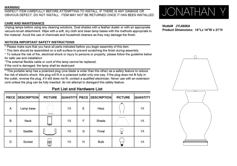 JONATHAN Y JYL6606A User manual
