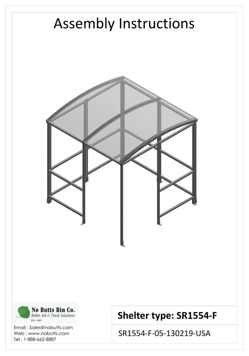 No Butts Bin SR1554-F User manual