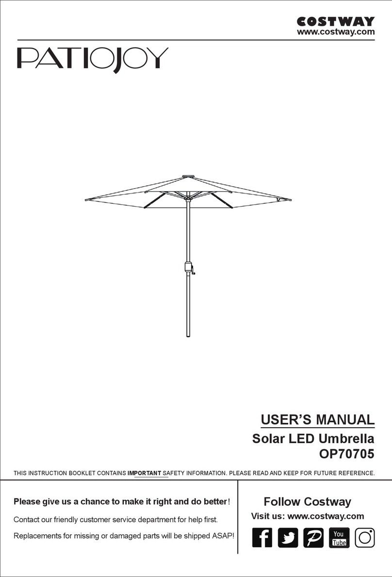 Costway PATIOJOY OP70705 User manual Costway PATIOJOY OP70705 User manual