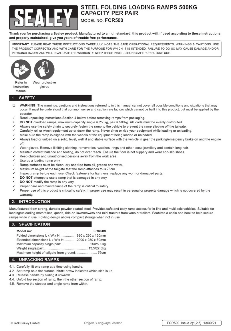 Sealey FCR500 quick start guide