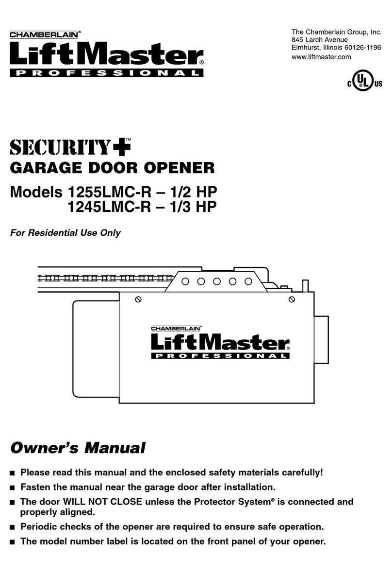 Chamberlain LiftMaster 1255LMC-R User manual Chamberlain LiftMaster 1255LMC-R User manual