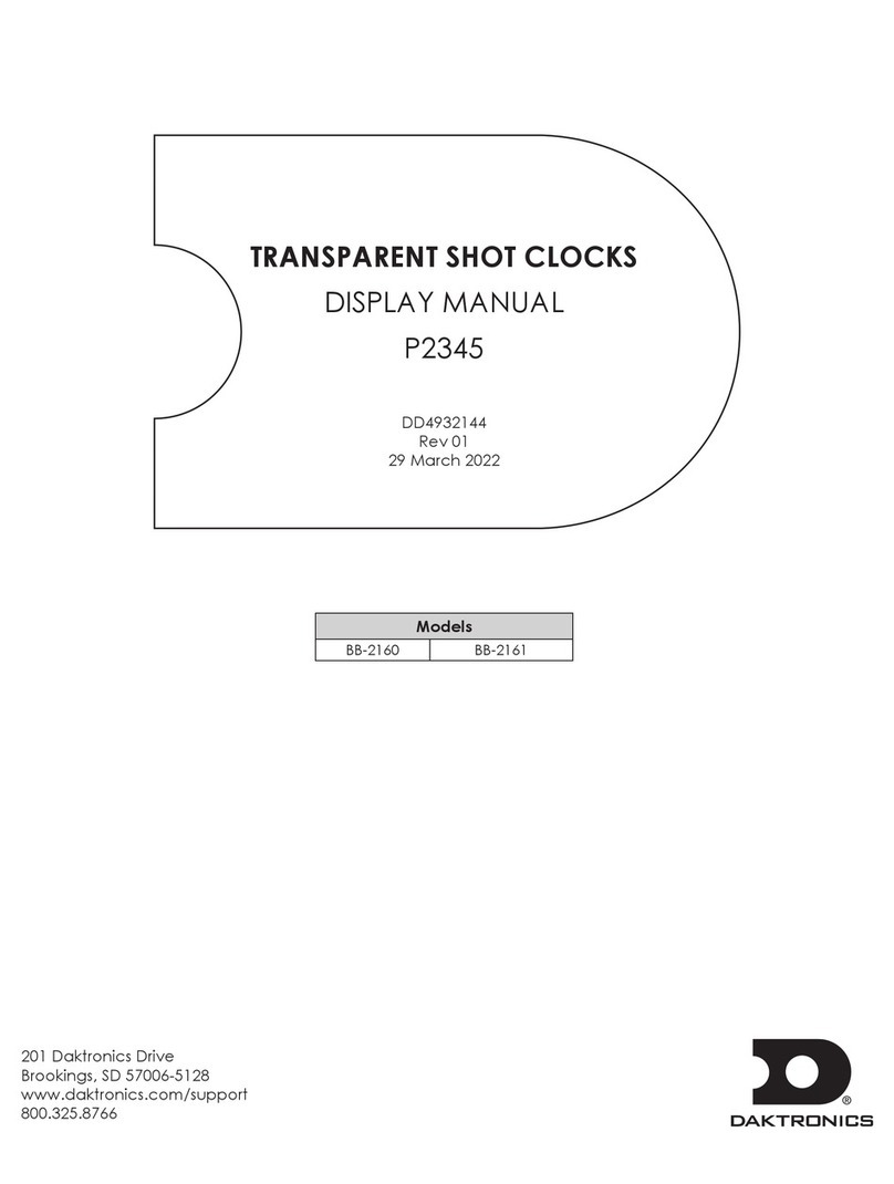 Daktronics P2345 DISPLAY MANUAL