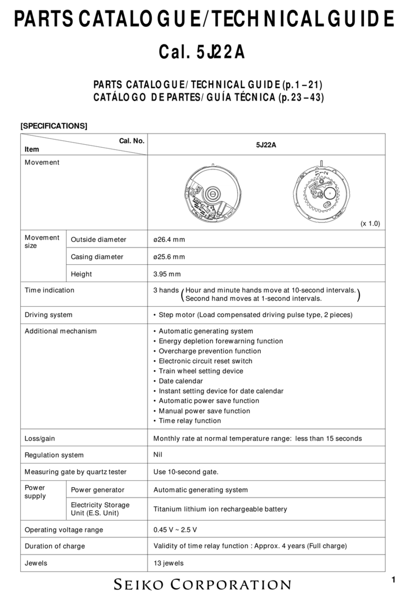 Seiko 5J22A Technical guide