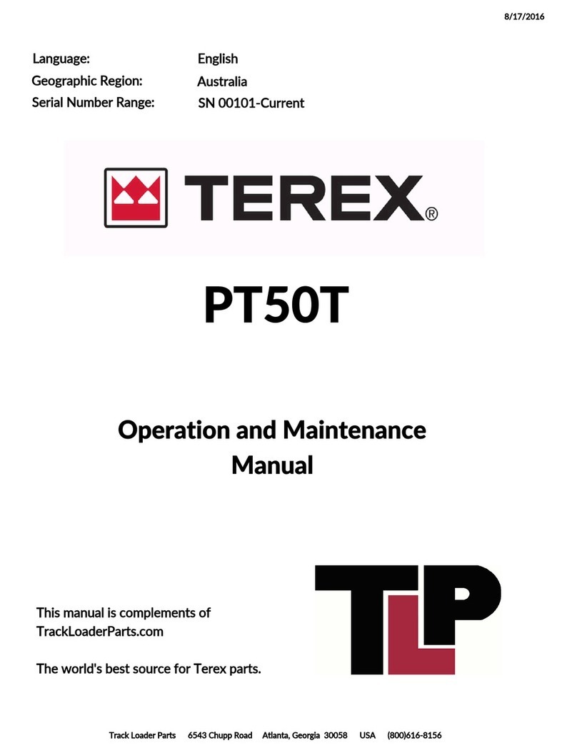 Terex PT50T Operation and maintenance manual