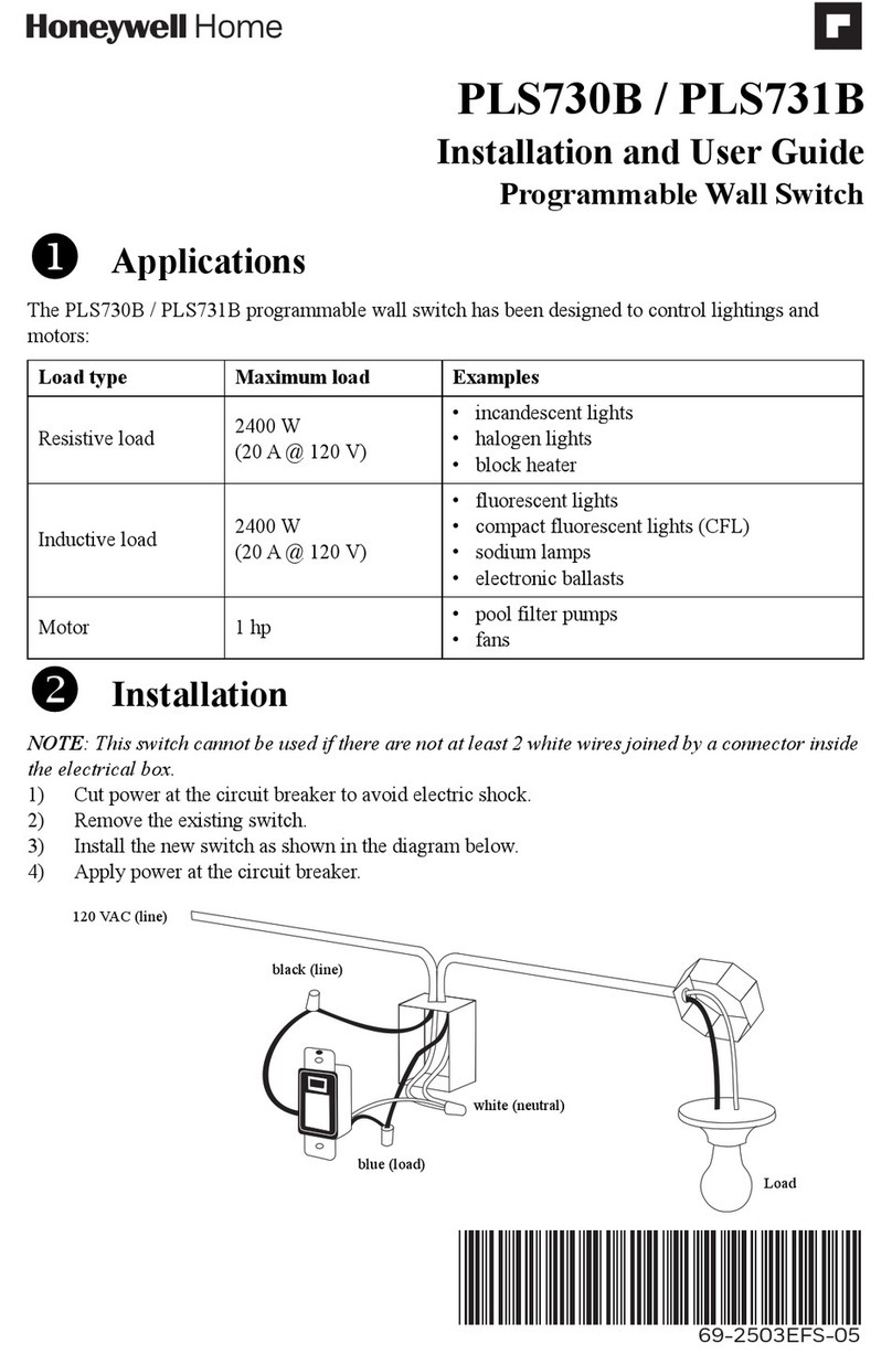 Honeywell Home PLS730B User manual