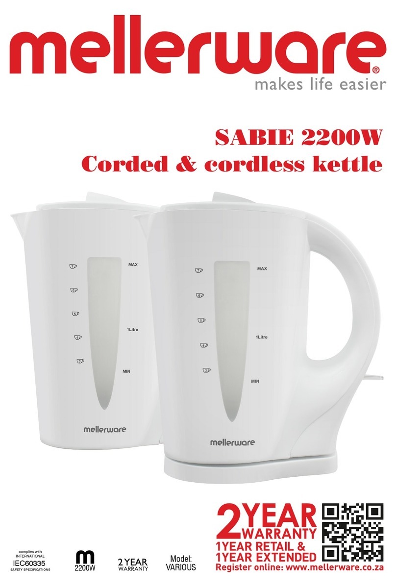 Mellerware SABIE 2200W manual