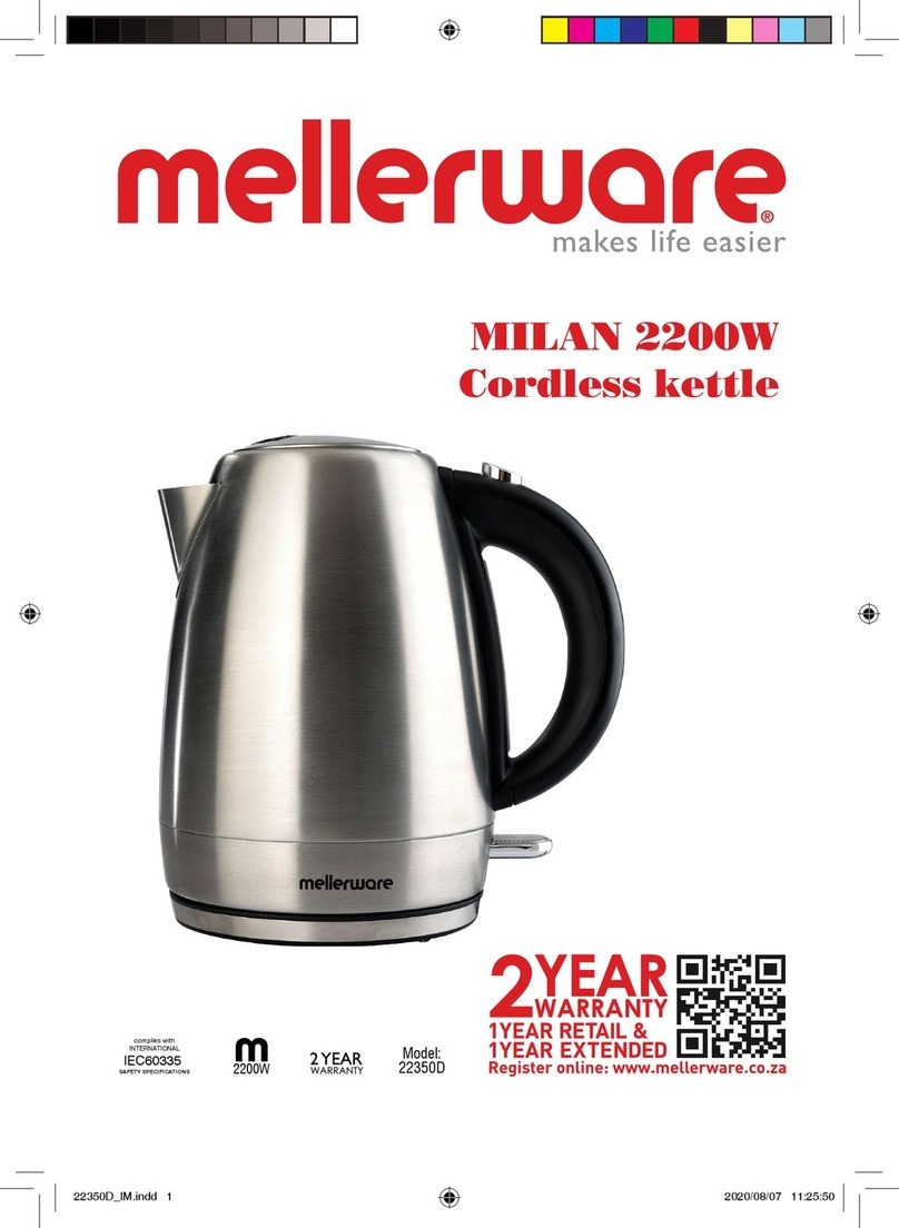 Mellerware MILAN 2200W manual