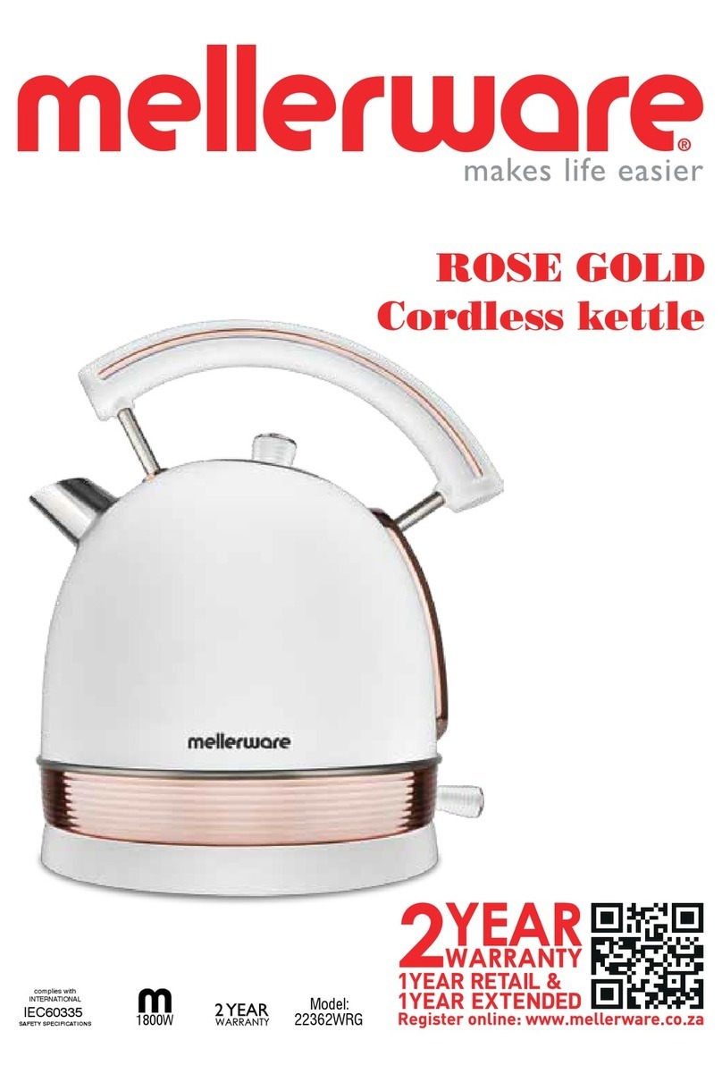 Mellerware ROSE GOLD User manual