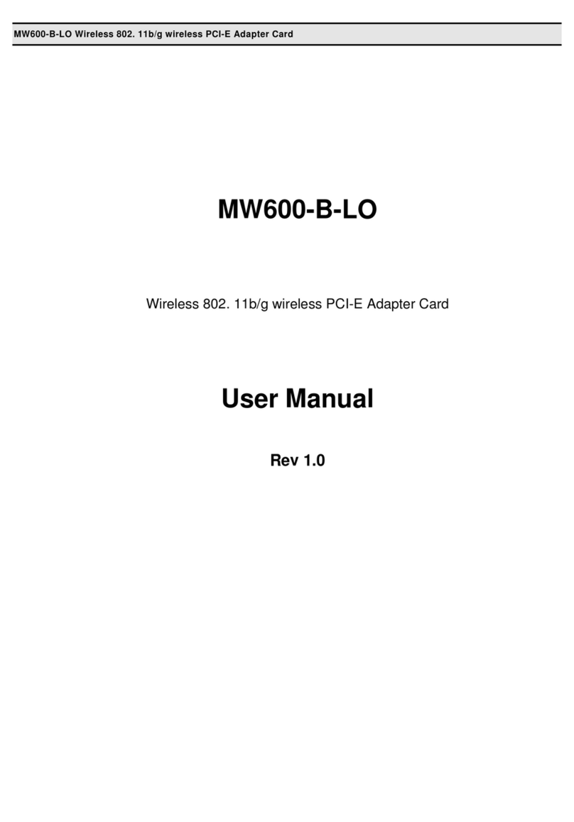 CyberTAN MW600-B-LO user manual