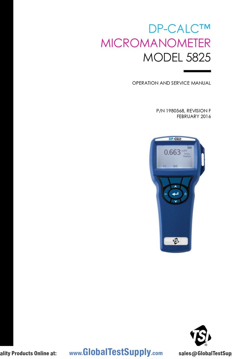 TSI Instruments DP-CALC 5825-AC Operation manual TSI Instruments DP-CALC 5825-AC Operation manual