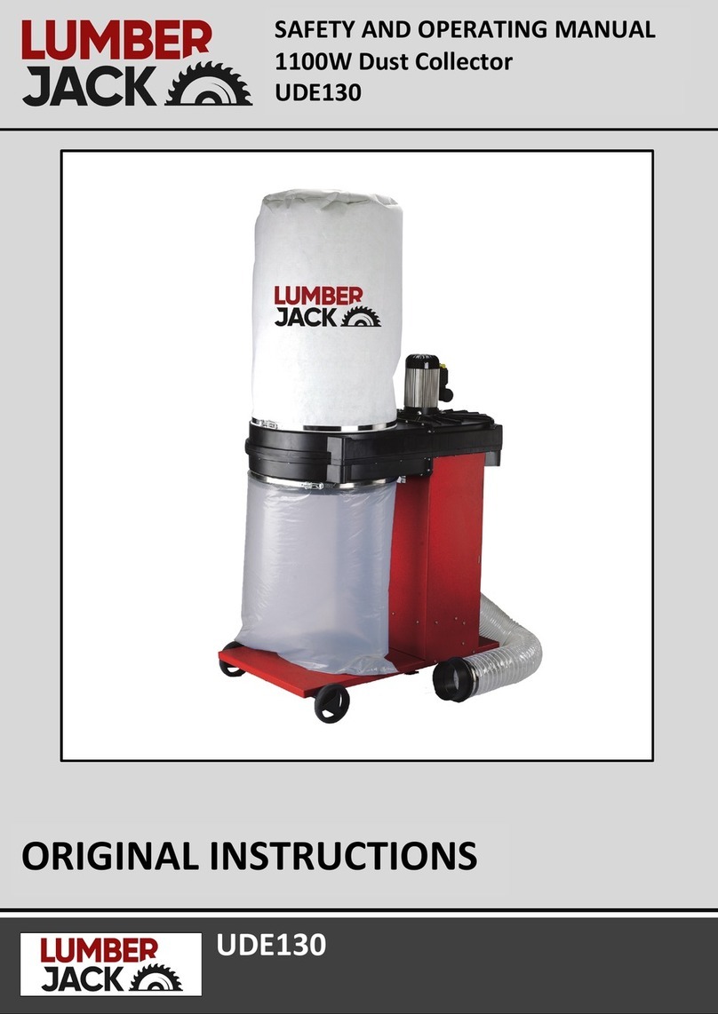 Lumberjack UDE130 Safety and operating manual