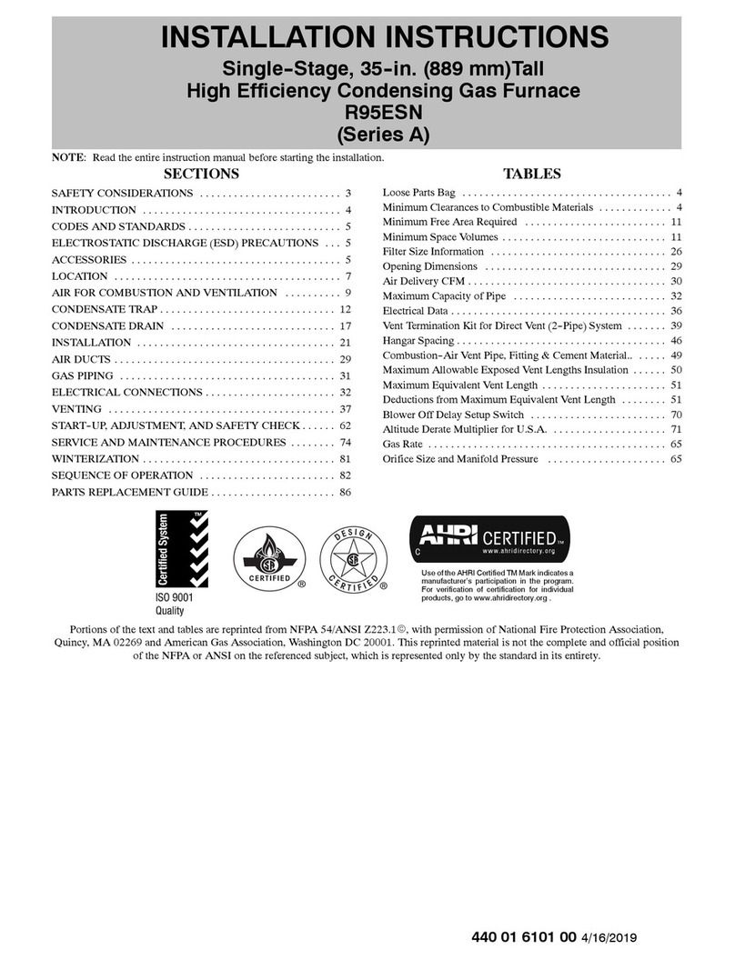 Payne R95ESN User manual