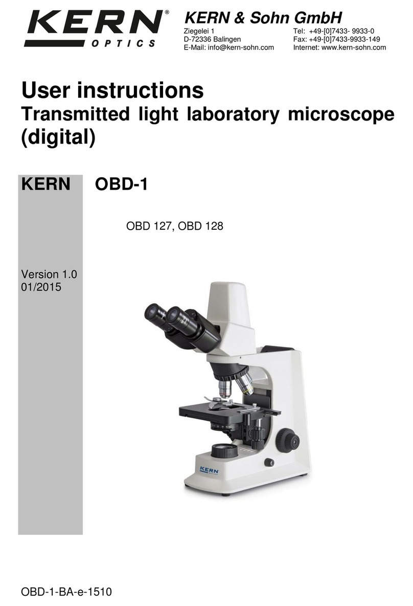 KERN Optics OBD 127 User manual