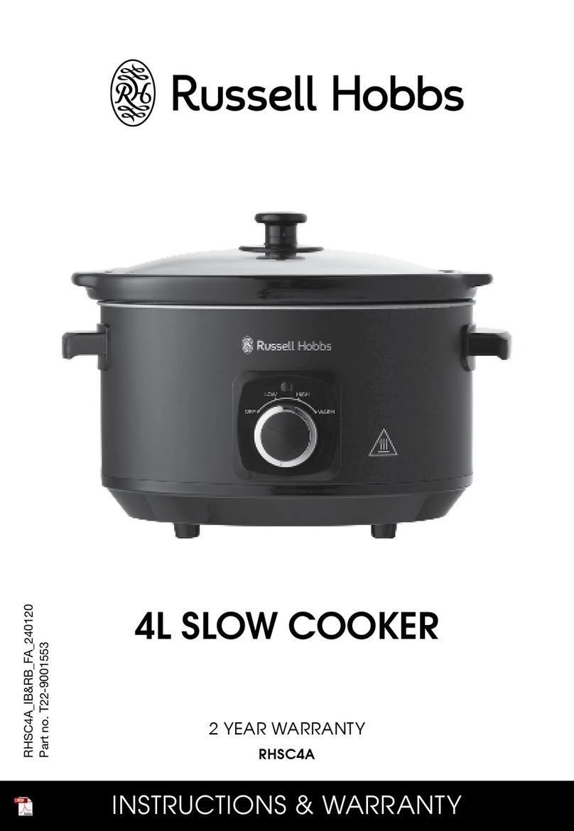 Russell Hobbs RHSC4A Installation instructions manual