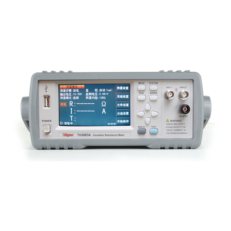 Tonghui TH2683A Operation manual