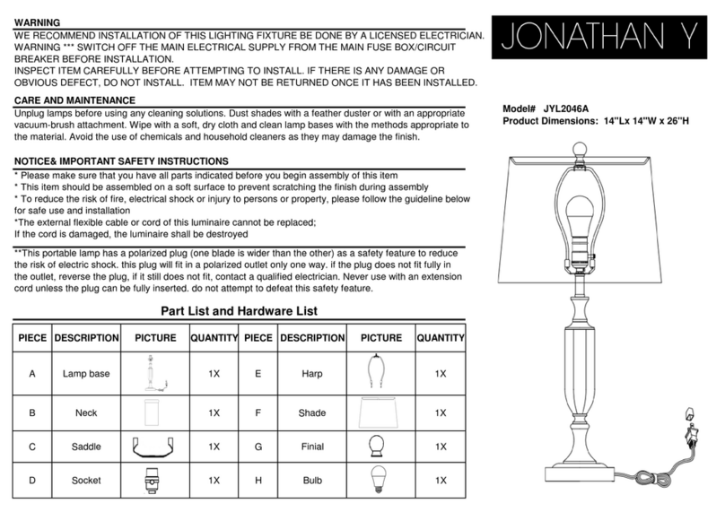 JONATHAN Y JYL2046A User manual