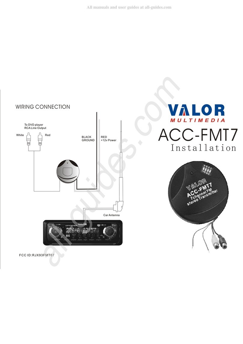 Valor ACC-FMT7 User manual