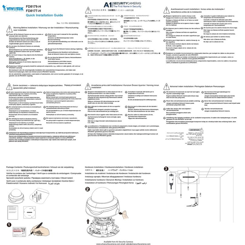 Vivotek FD8179-H User manual