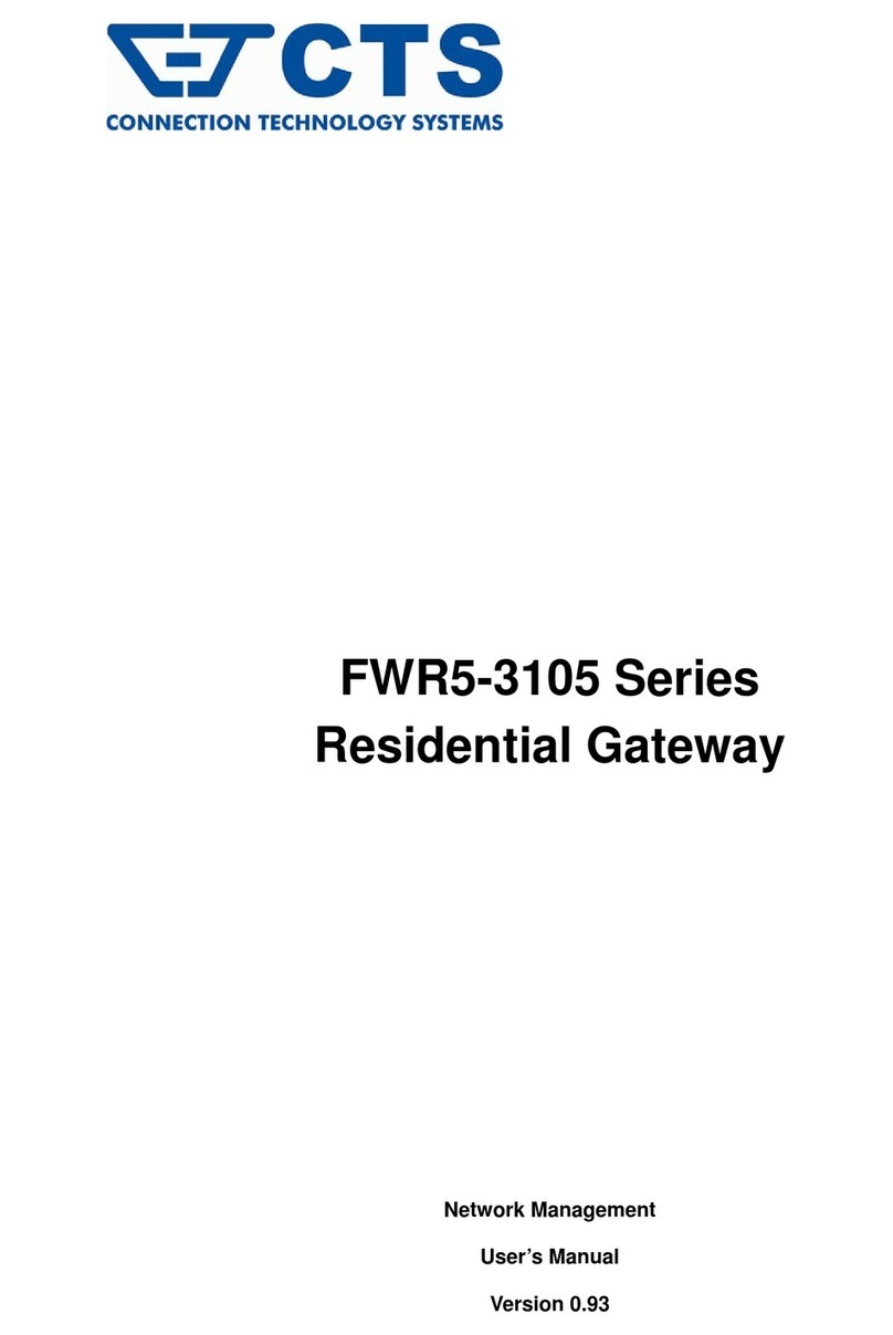 CTS FWR5-3105 Series user manual
