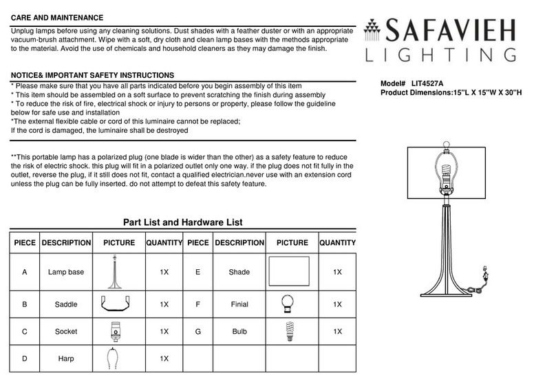 Safavieh LIT4527A User manual