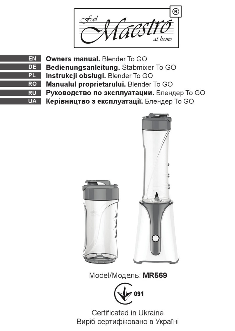 Maestro MR569 owner's manual