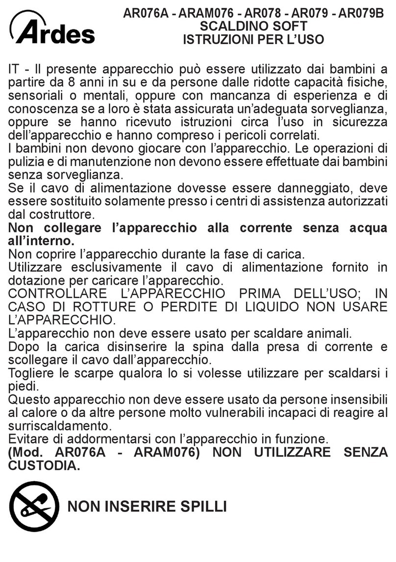 ARDES AR079B Instructions for use