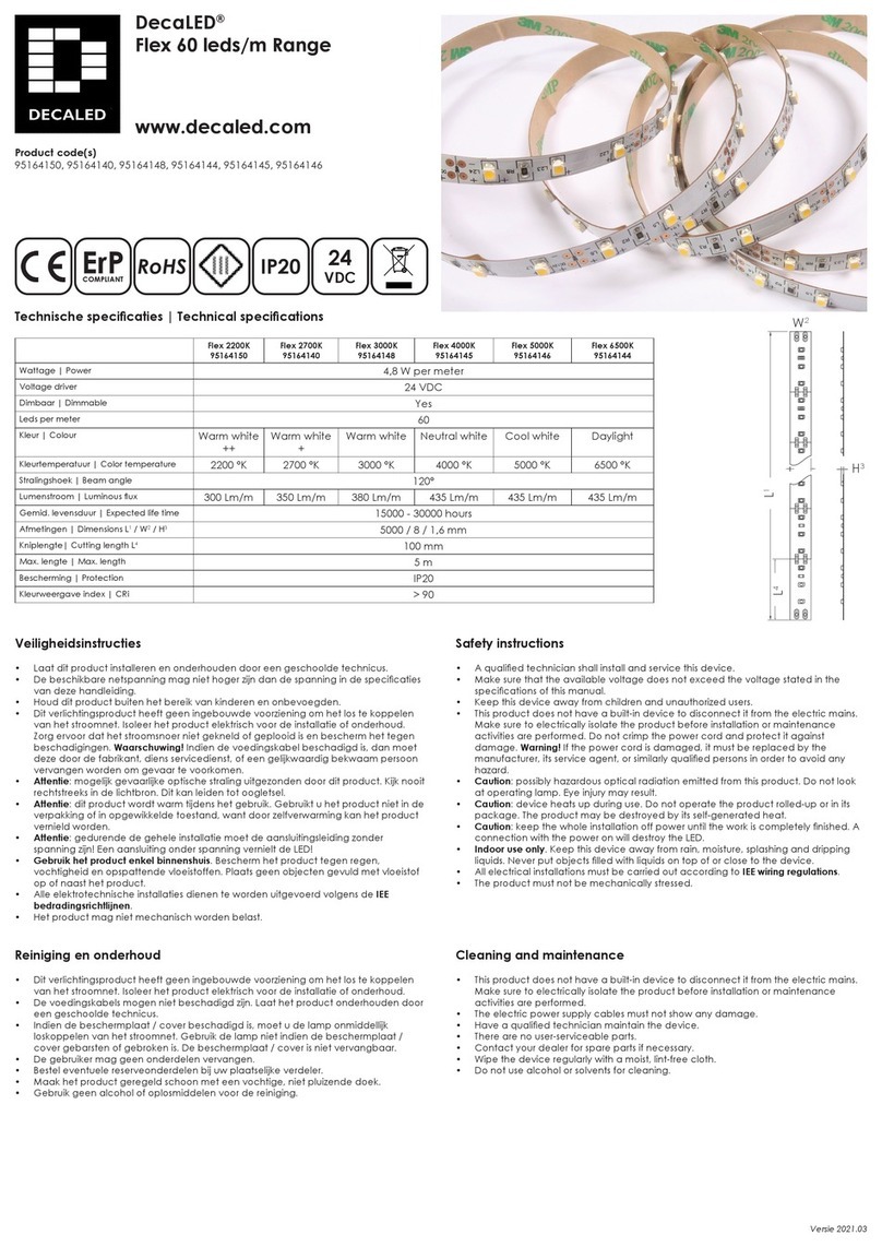 DecaLED Flex 2200K quick start guide