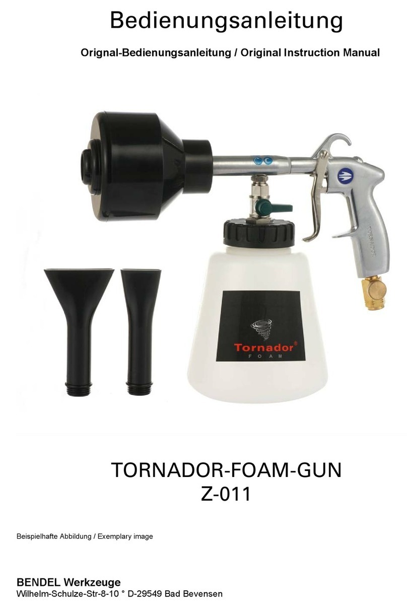 BENDEL TORNADOR-FOAM-GUN Original instruction manual