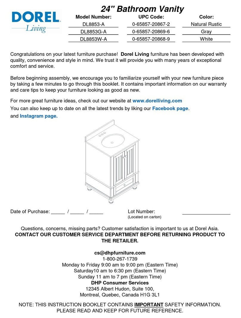 Dorel Living DL8853-A manual Dorel Living DL8853-A manual