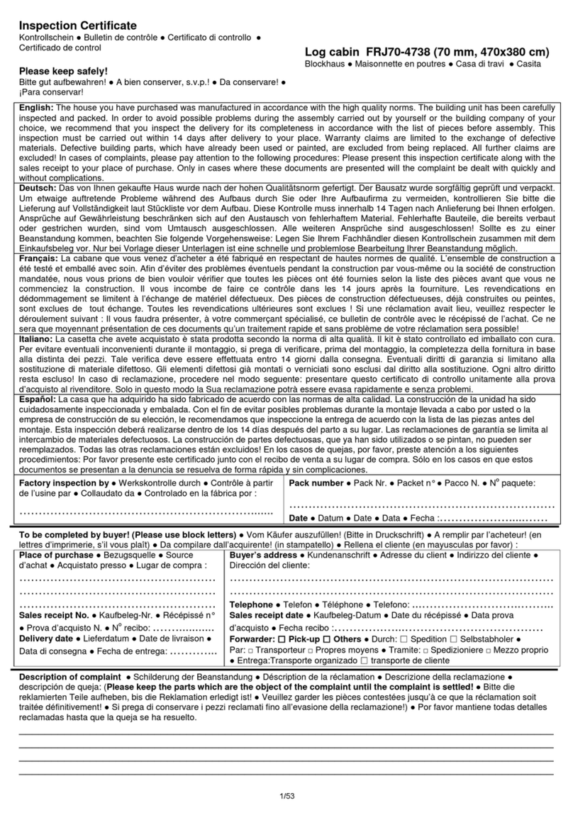 Palmako FRJ70-4738 User manual