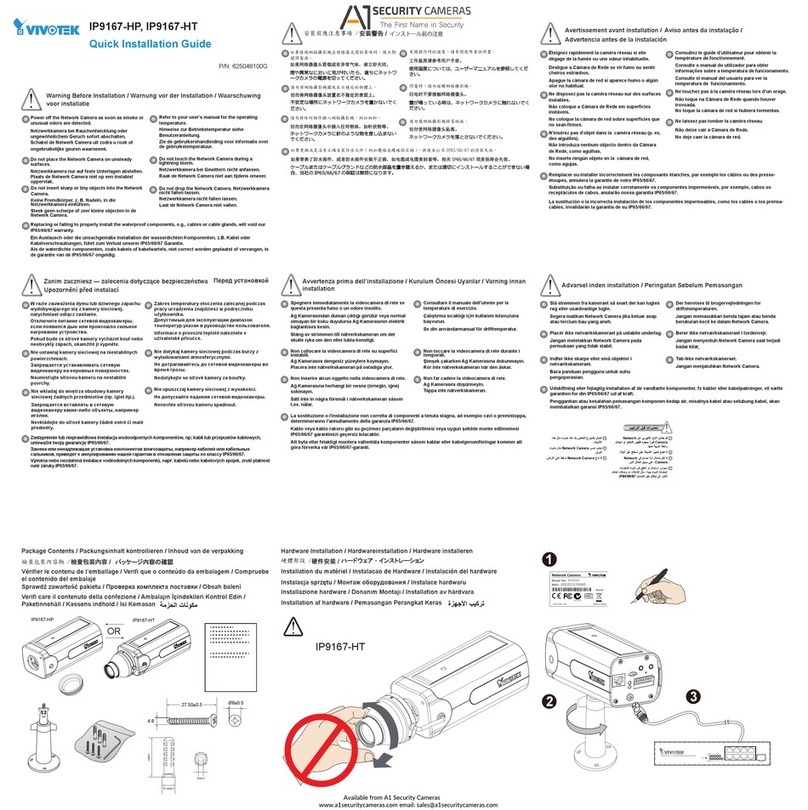 Vivotek IP9167-HP User manual Vivotek IP9167-HP User manual