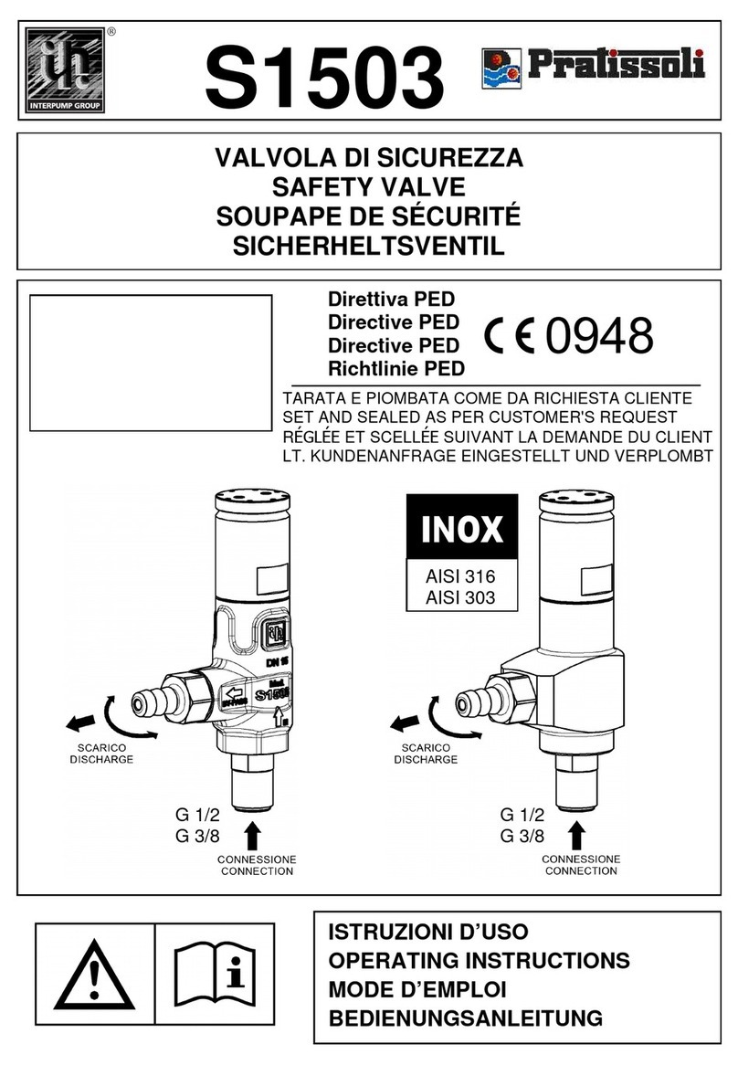 Pratissoli S1503 operating instructions
