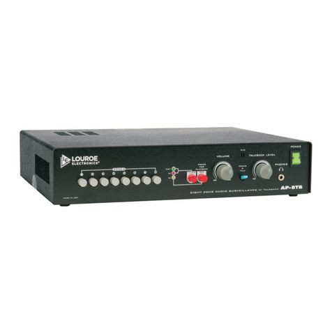 Louroe Electronics AP-8TB Installation and operating instructions