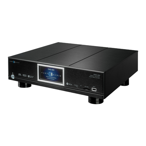 Cary Audio Design DMS-600 owner's manual