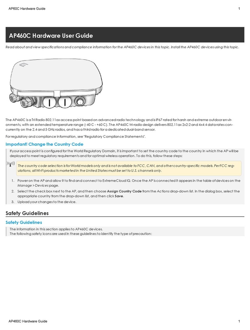 Extreme Networks AP60C Hardware user's guide