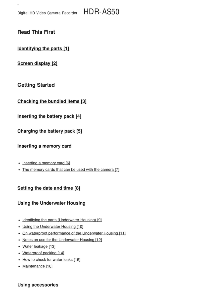 Sony HDRAS50R/B User manual
