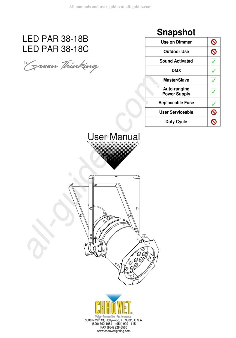 Chauvet 38-18B user manual