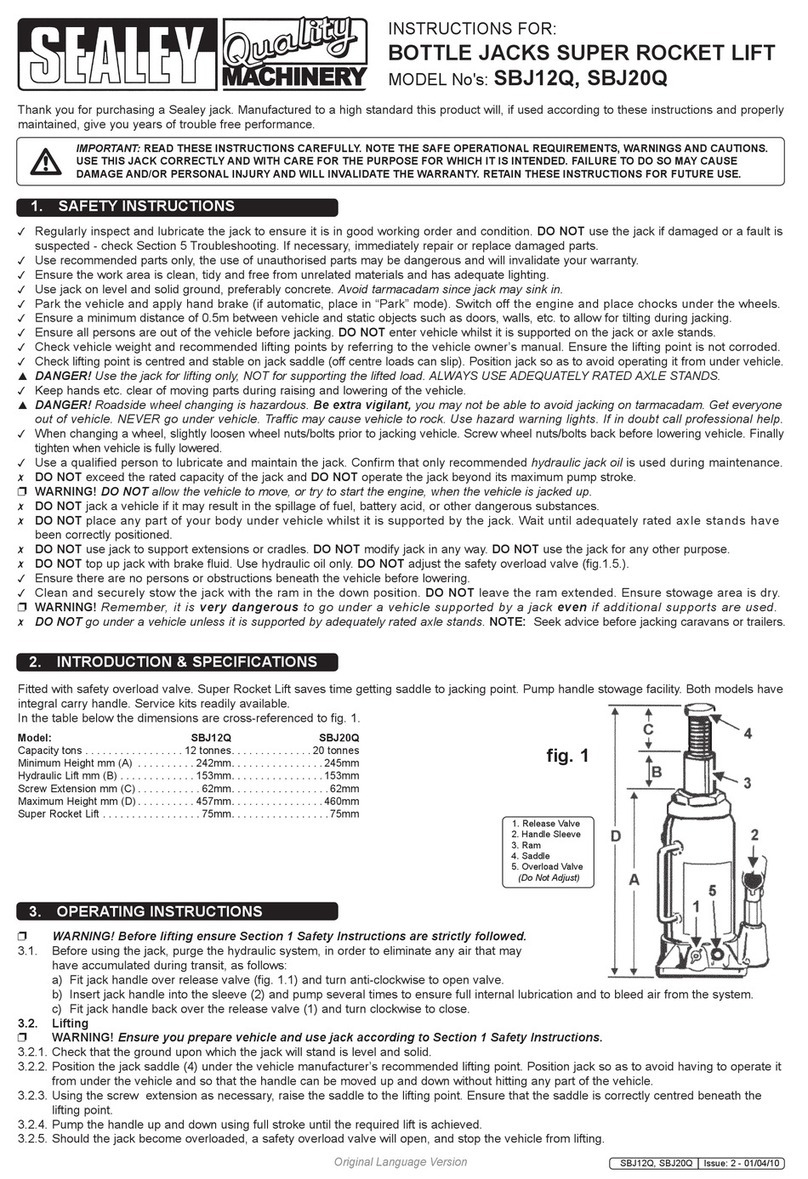 Sealey SBJ12Q instructions
