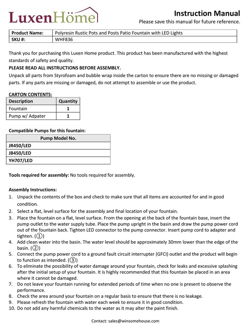 LuxenHome WHF836 User manual LuxenHome WHF836 User manual