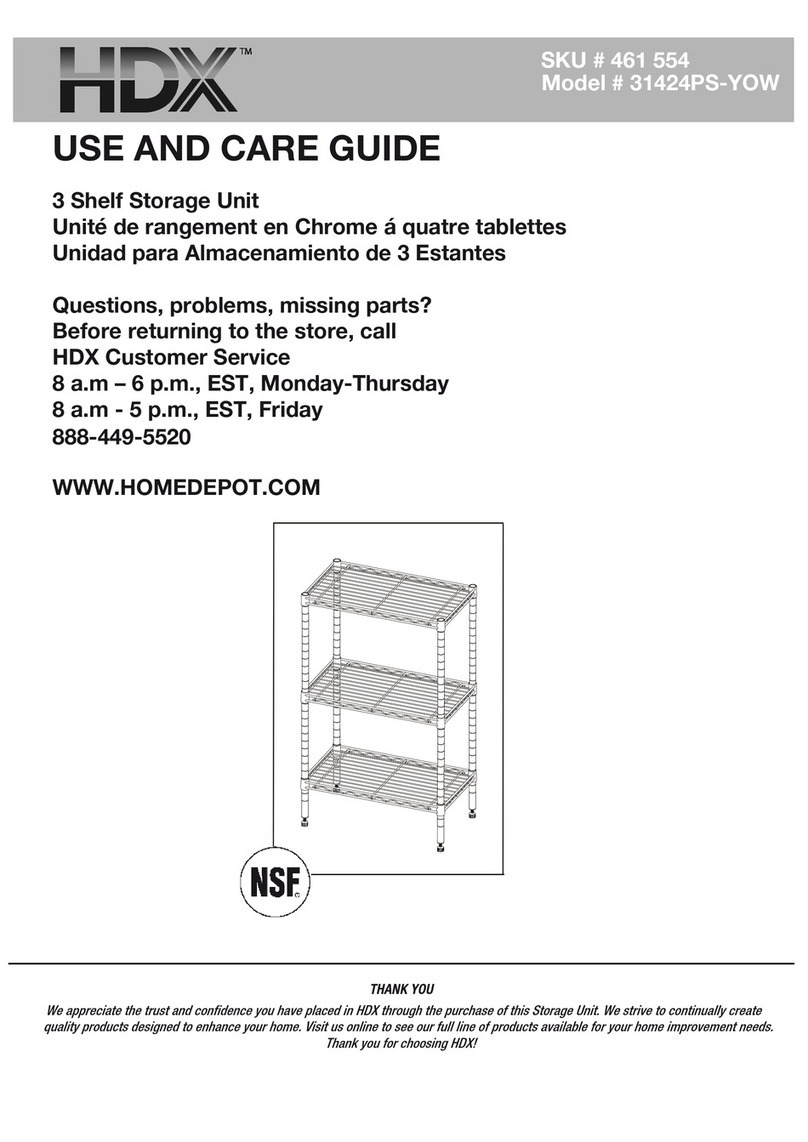 HDX 31424PS-YOW Use and care guide