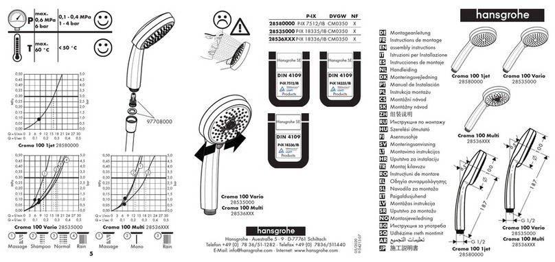 Hans Grohe Croma 100 Vario 28535000 User manual Hans Grohe Croma 100 Vario 28535000 User manual