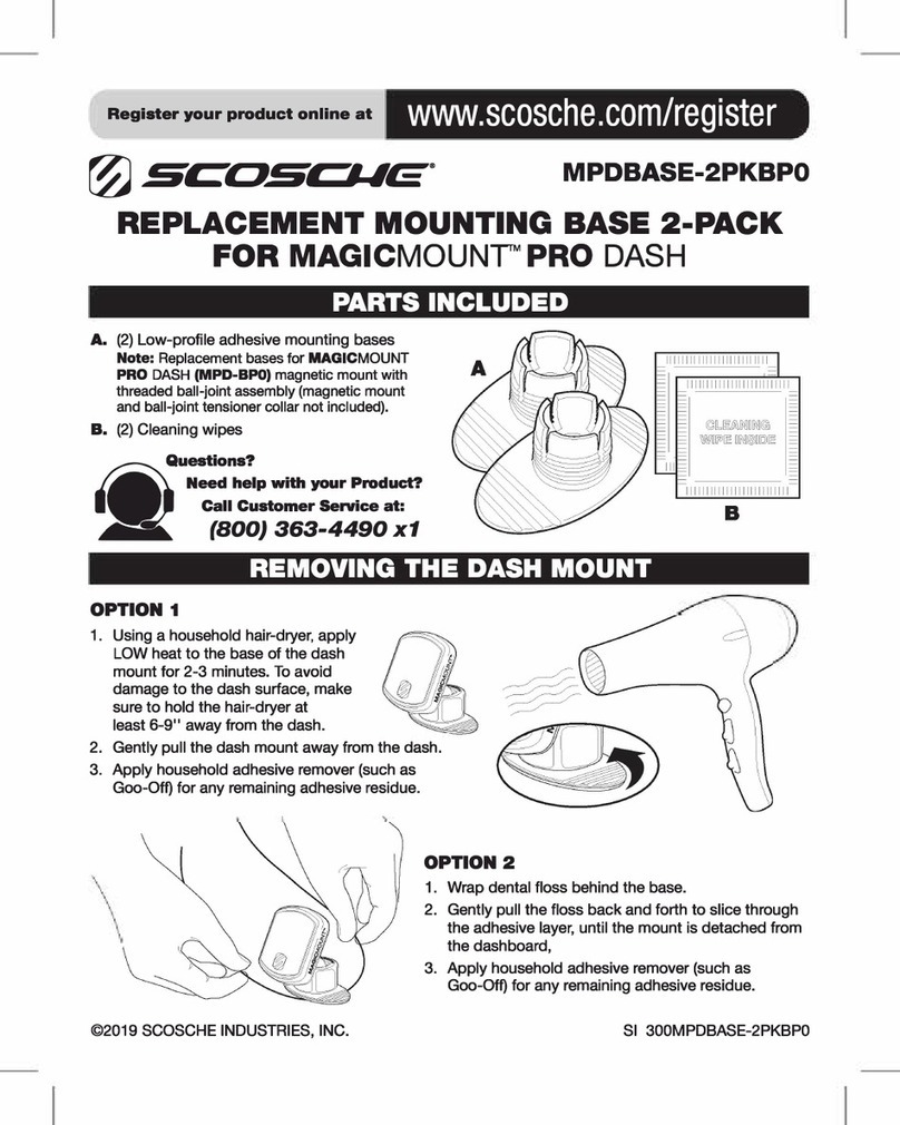 Scosche MPDBASE-2PKBP0 quick start guide Scosche MPDBASE-2PKBP0 quick start guide